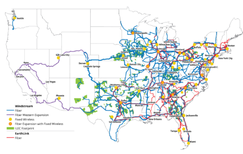 Windstream & EarthLink deep fiber nationwide network (edited) Windstream & EarthLink deep fiber nationwide network
